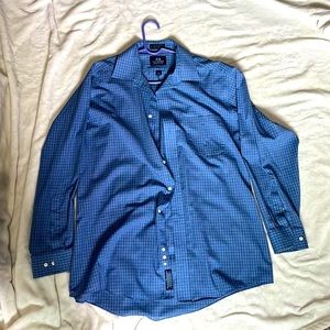 Mens Blue Dress Shirt